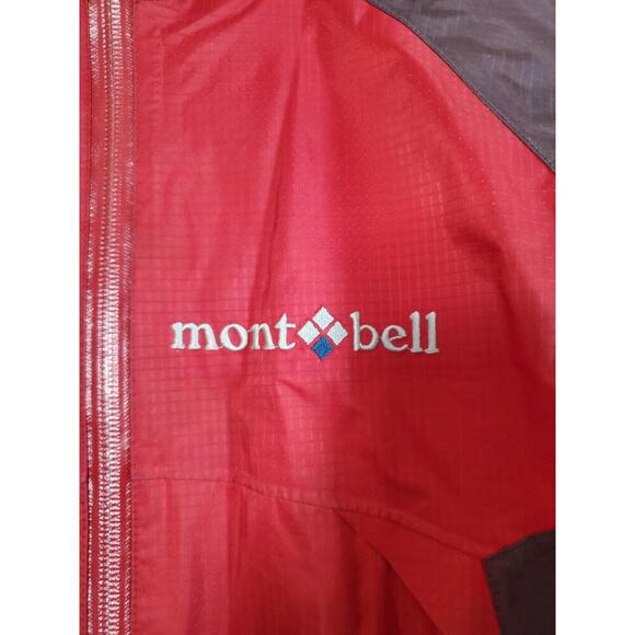 Mont-Bell Ultra-Light Red Maroon Hiking Gorpcore Outdoor Rain Jacket, Women's XS - Picture 2 of 11